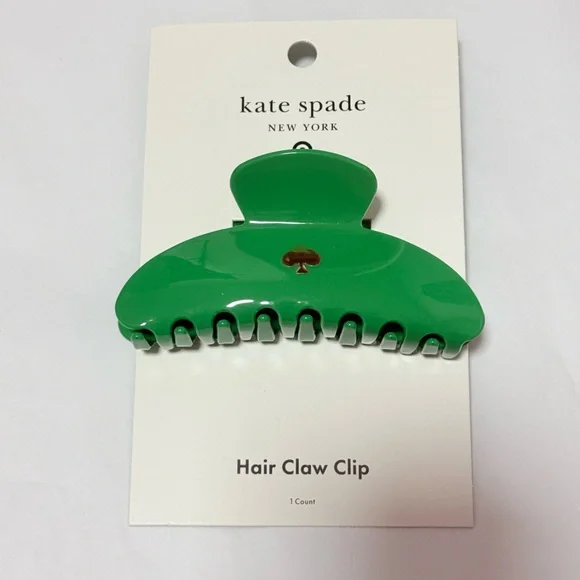 NWT Kate Spade x Target Green Spade Hair Claw Clip - Picture 4 of 7